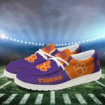 Clemson Tigers Football Hey Dude Canvas Loafer Shoes HDS01