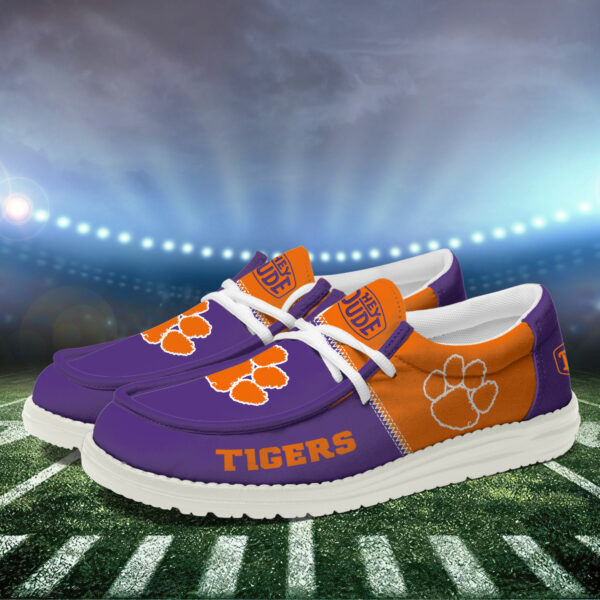 Clemson Tigers Football Hey Dude Canvas Loafer Shoes HDS01