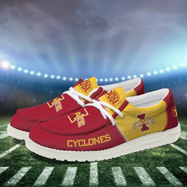 Iowa State Cyclones Football Hey Dude Canvas Loafer Shoes HDS01