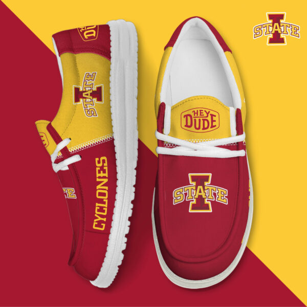 Iowa State Cyclones Football Hey Dude Canvas Loafer Shoes HDS01