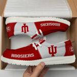 Indiana Hoosiers Football Hey Dude Canvas Loafer Shoes HDS01